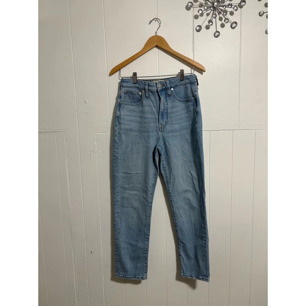 Womens Madewell The Curvy Perfect Vintage Straight Jean in Seyland Wash Sz 27 - Picture 2 of 10